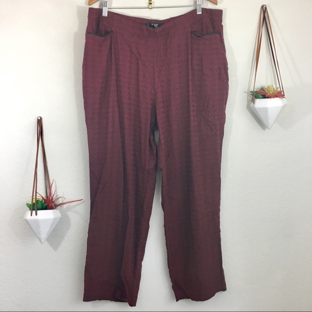 89th & Madison burgundy slacks